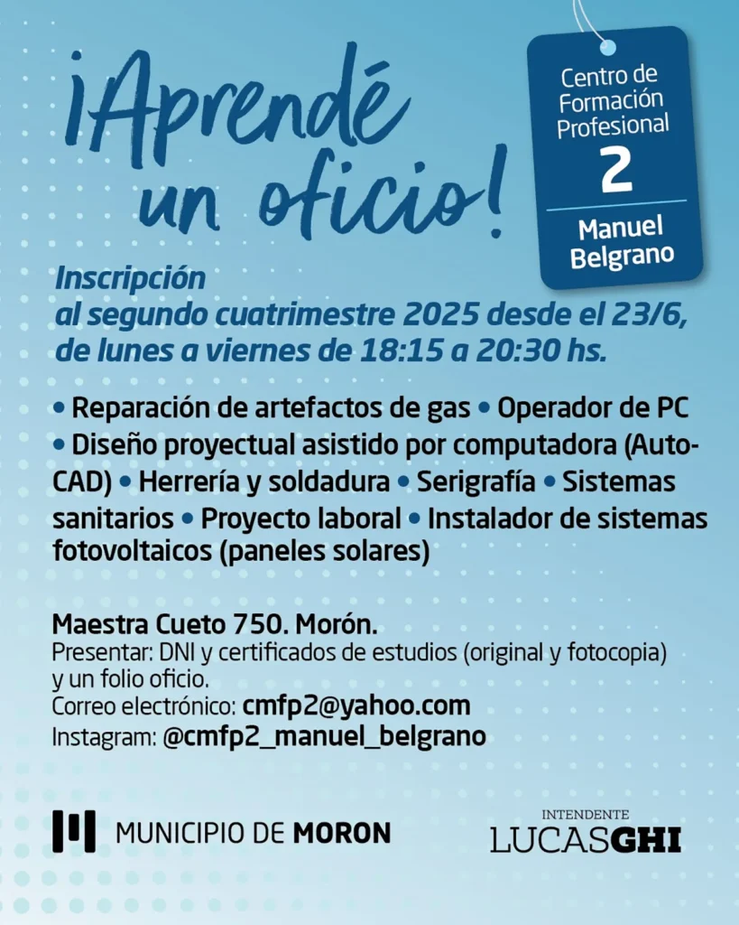 Formación en oficios Morón