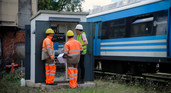 Obras de señalamiento en el Sarmiento
