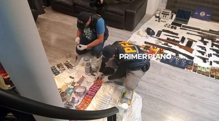 Cocina de drogas de diseño en San Justo