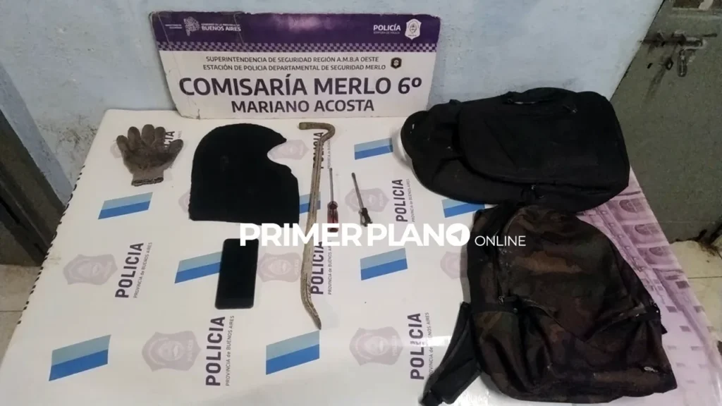 Robo en kiosco de Merlo