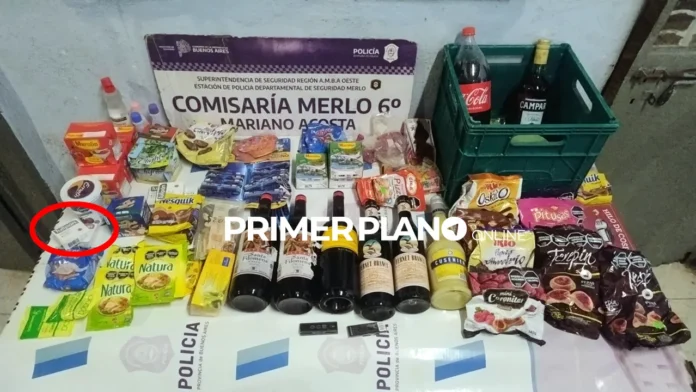 Robo en kiosco de Merlo