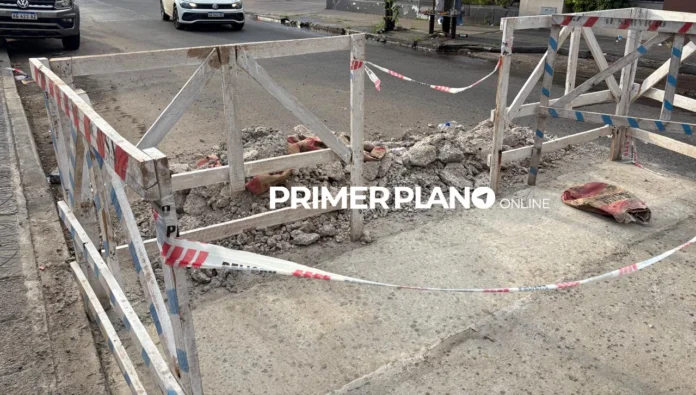 Bache tapado en Castelar