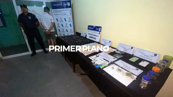 Detenido por violento de género y vender drogas en Merlo