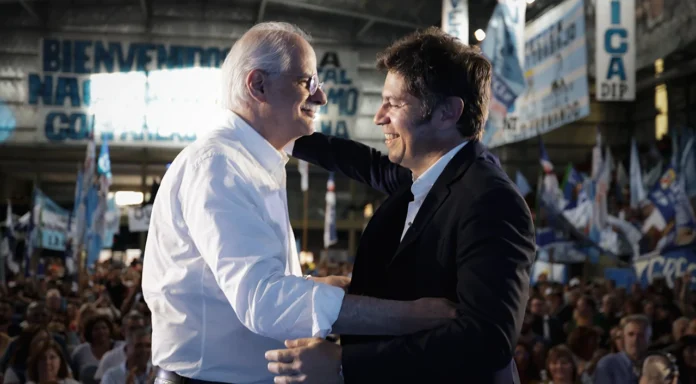 Acto de Kicillof y Taiana en La Matanza