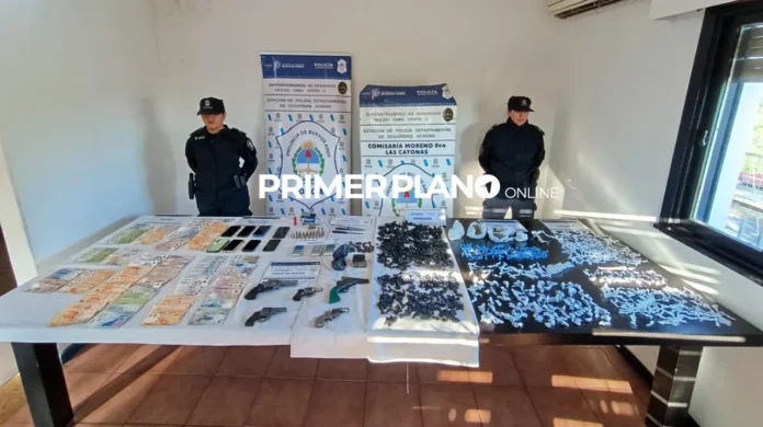 Operativo contra el narcomenudeo en Moreno