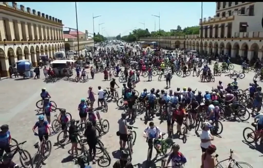 Peregrinación en bicicleta a Luján