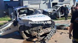 Choque de patrulleros en González Catán