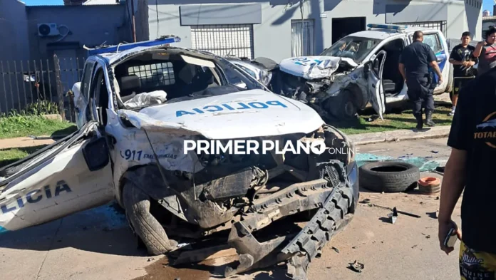 Choque de patrulleros en González Catán