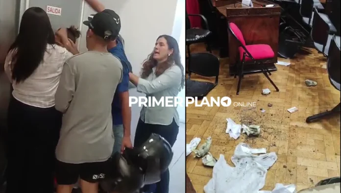 Destrozos en el HCD de Morón