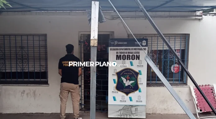 Kiosco allanado por venta de drogas en Morón sur