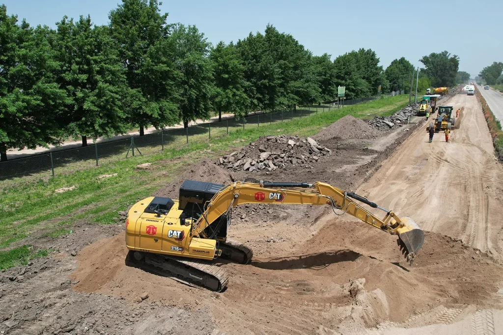 Obras en Ruta Provincial 24 en Moreno