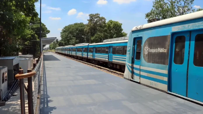 Andén provisorio Morón