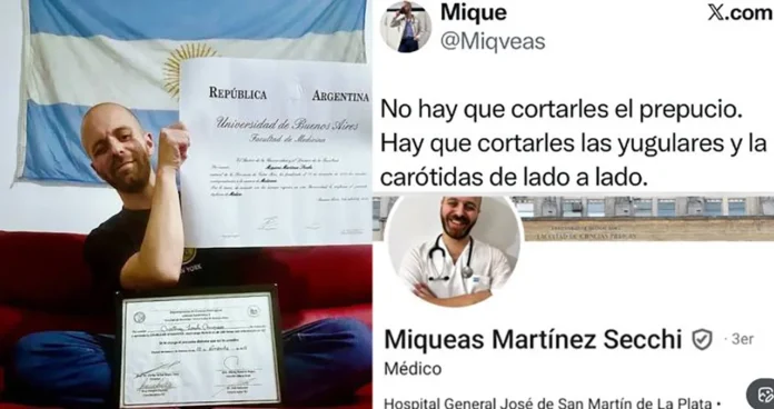 Suspenden a médico por mensajes antisemitas