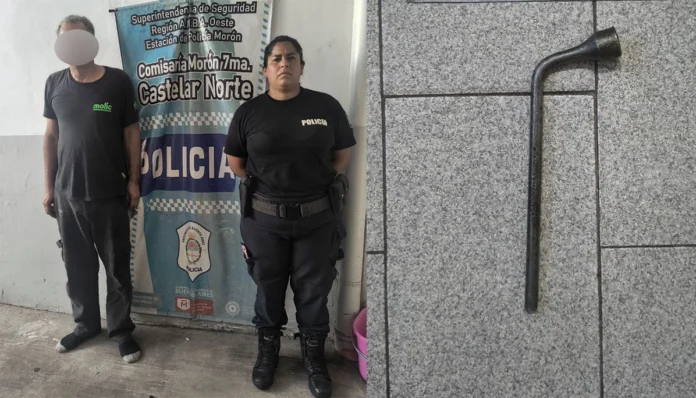 Discusión de tránsito y fierrazo en Castelar