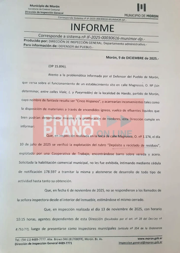 Cooperativa de reciclado en Haedo