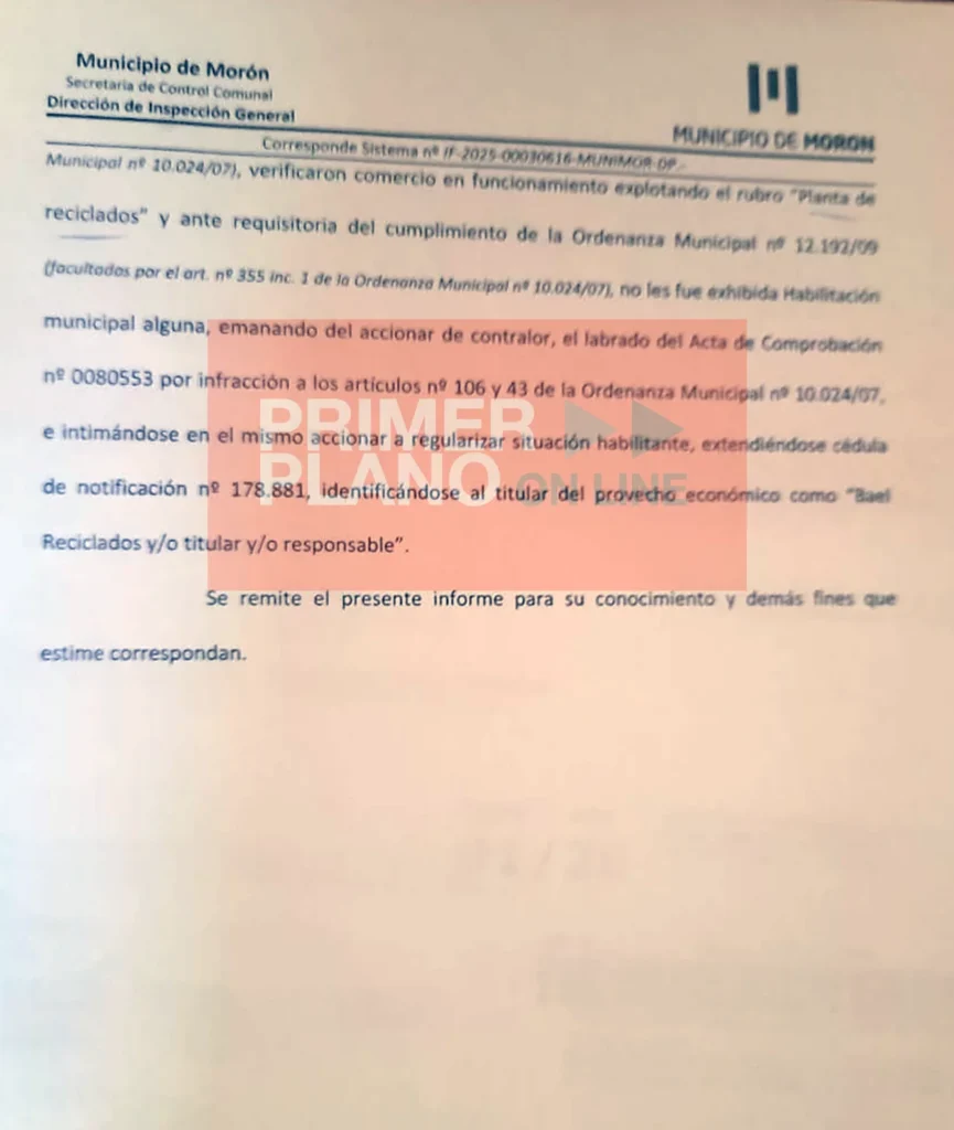 Cooperativa de reciclado en Haedo