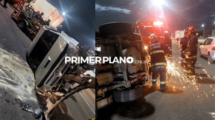 Choque y vuelco en la Perito Moreno