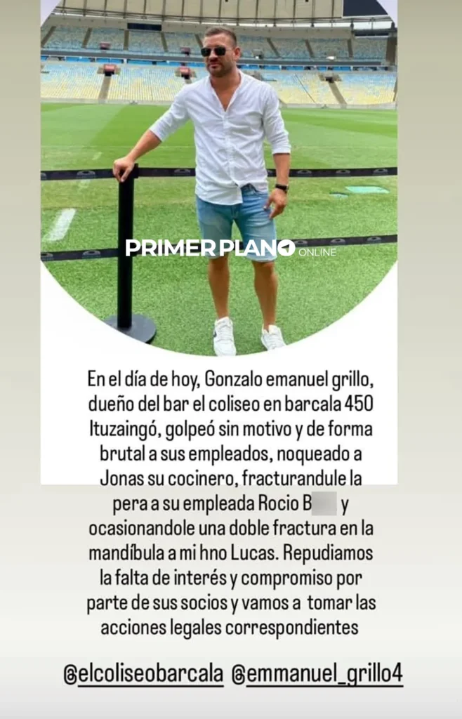 Agresión del dueño de El Coliseo a trabajadores