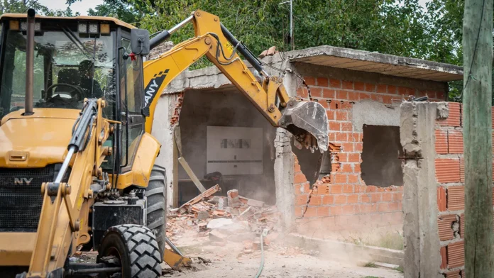 Derribo de búnker narco en Moreno