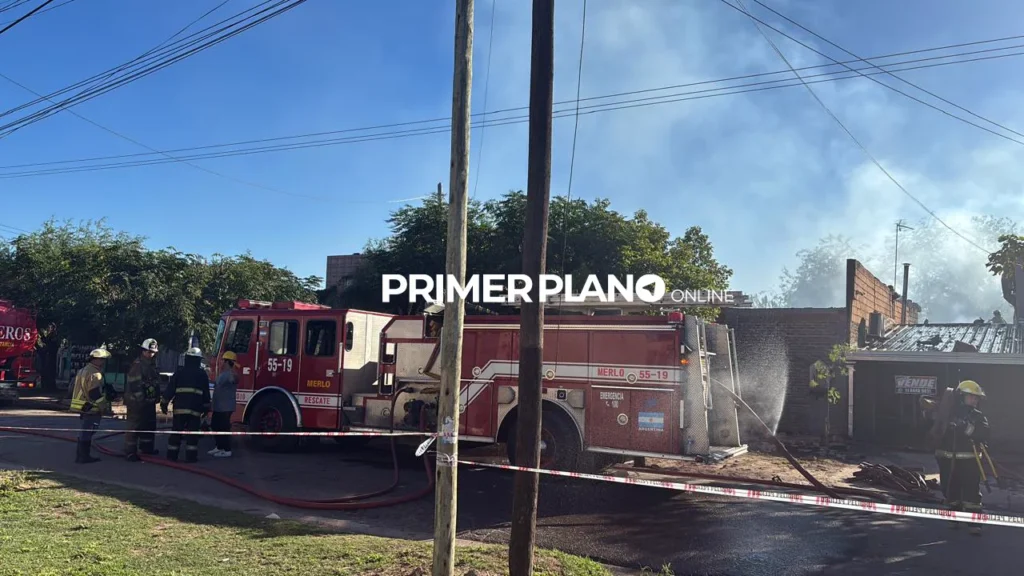 Explosión en depósito de garrafas en Merlo