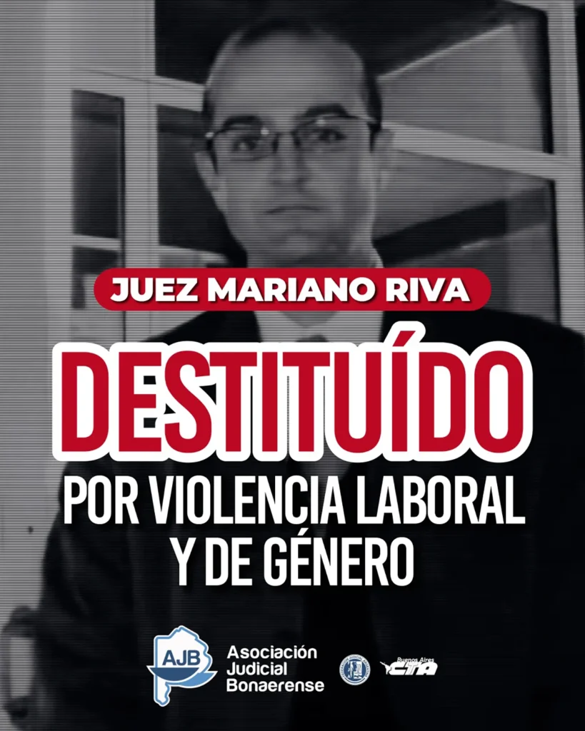 Destituyeron al juez Riva