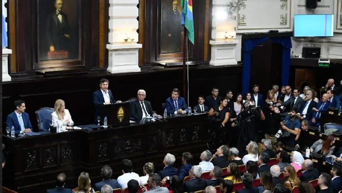 Mensaje de Kicillof en asamblea legislativa