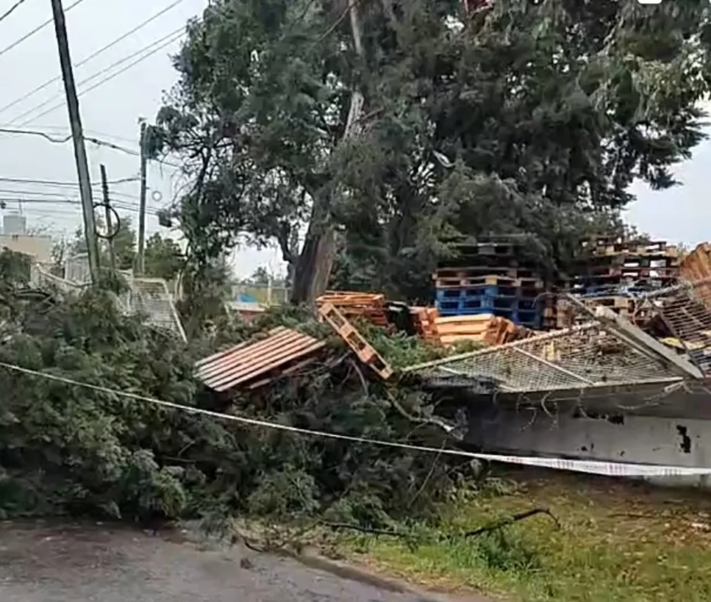 Derrumbe en Vital Moreno