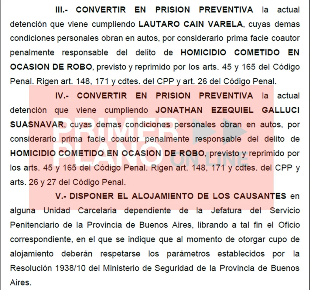El crimen de Jorge Payare en Ituzaingó