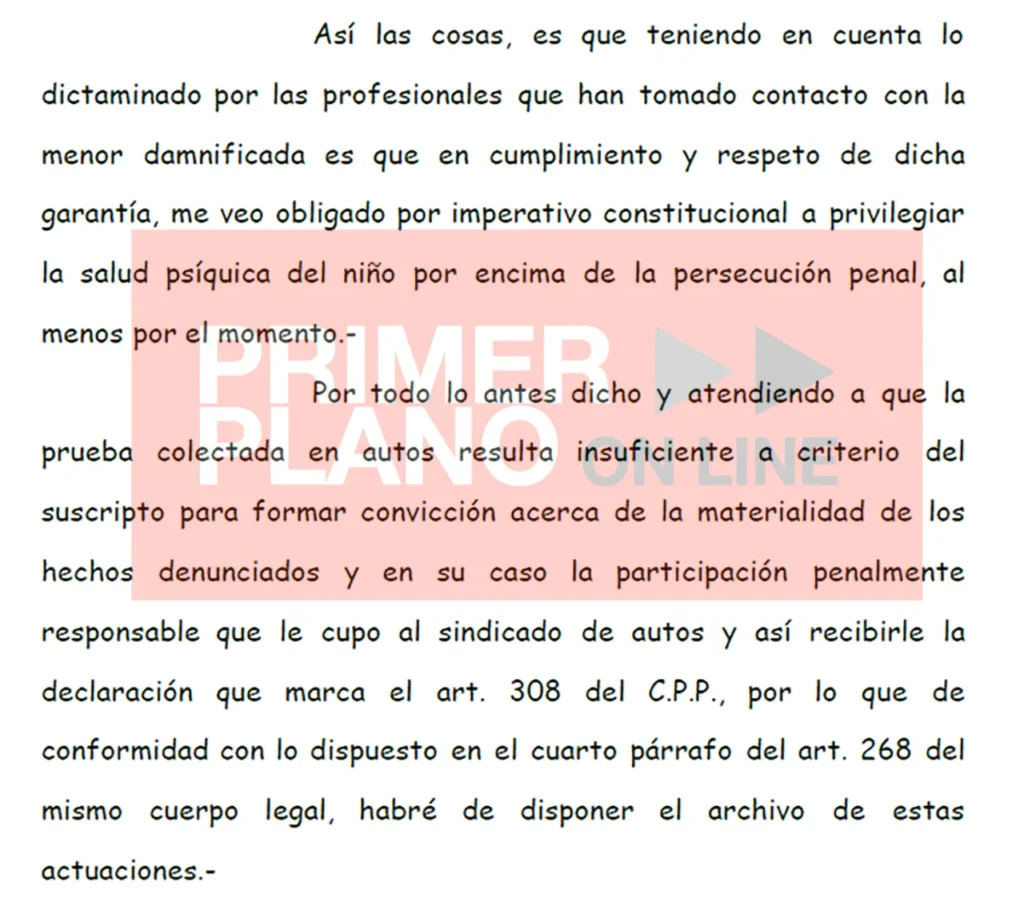 Otra causa contra docente al archivo