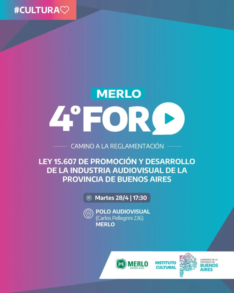 Foro audiovisual en Merlo
