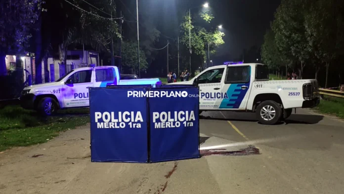 Motochorro muerto en Merlo