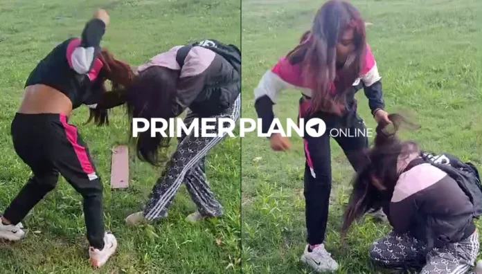 Pelea entre chicas en Hurlingham