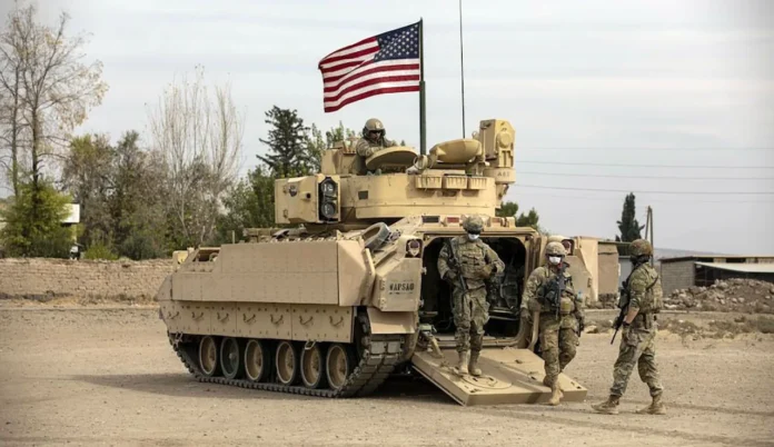 Ejercicios militares de tropas norteamericanas en Moreno