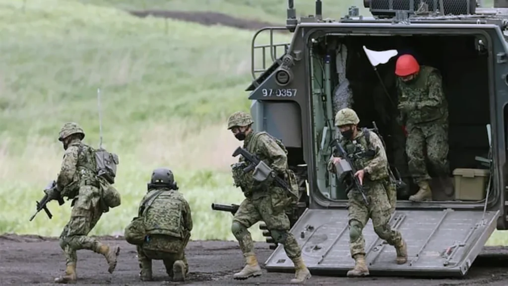 Ejercicios militares de tropas norteamericanas en Moreno