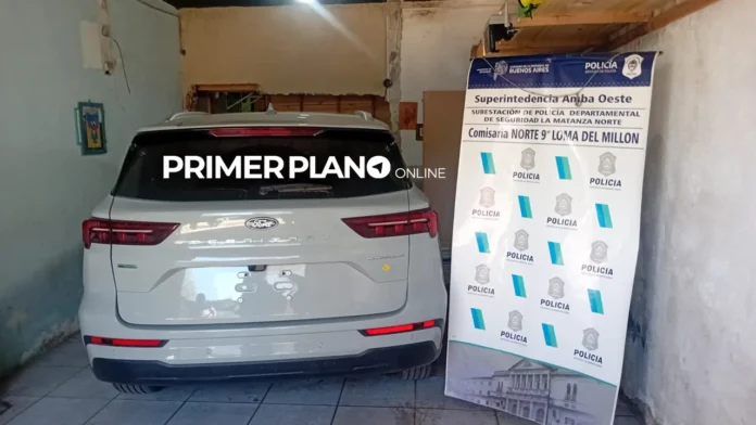 Camioneta robada y recuperada