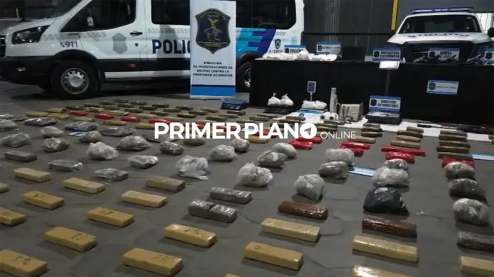 Fuerte decomiso de drogas en Moreno