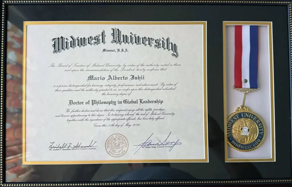 Honoris Causa a Mario Ishii