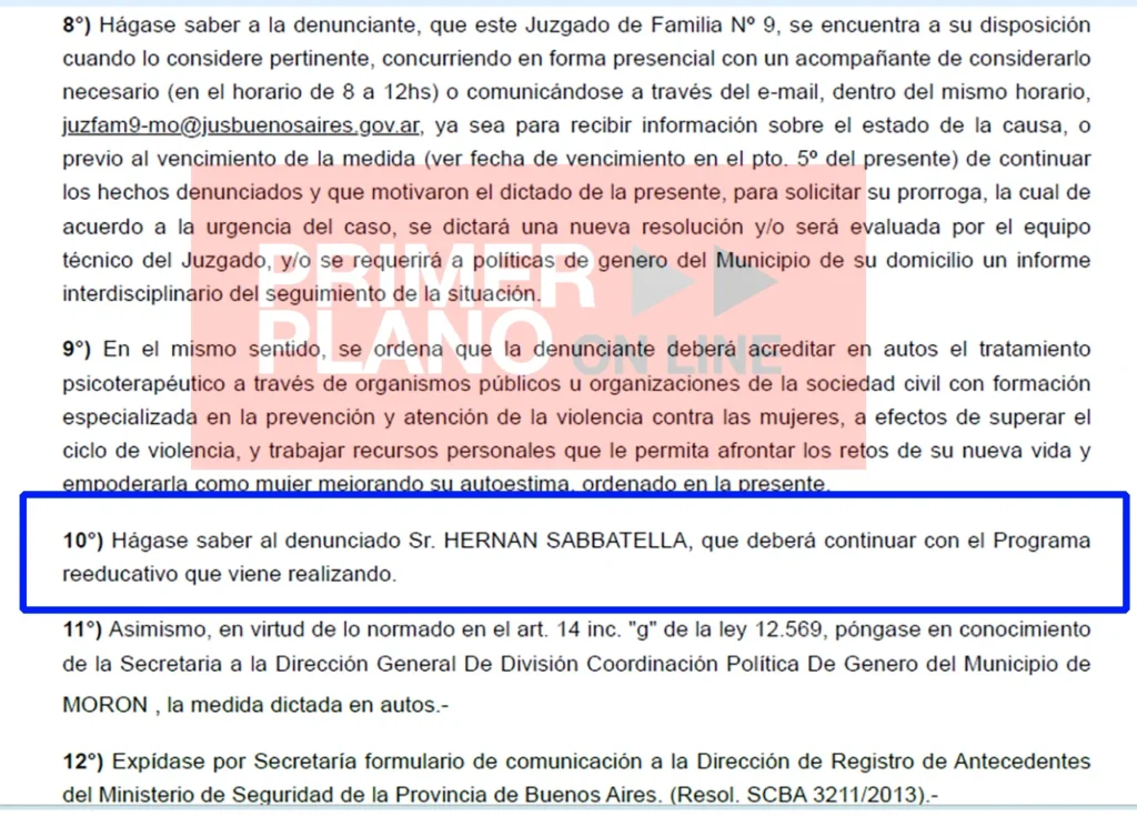 Denuncia contra Hernán Sabbatella
