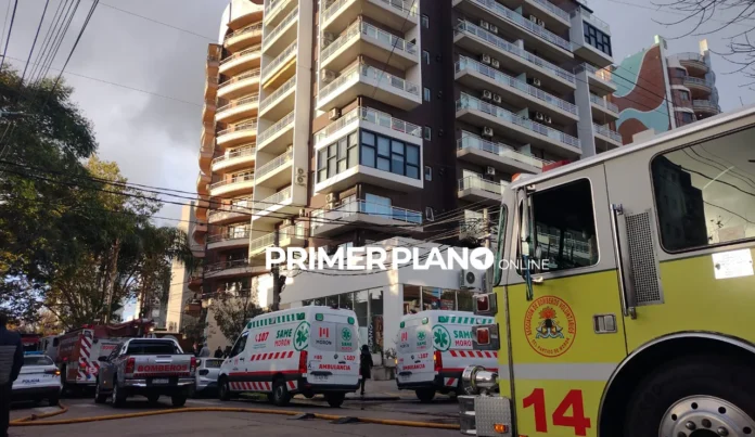 Incendio en edificio de Morón