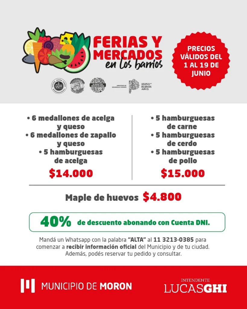 Ferias y Mercados Bonaerenses en Morón