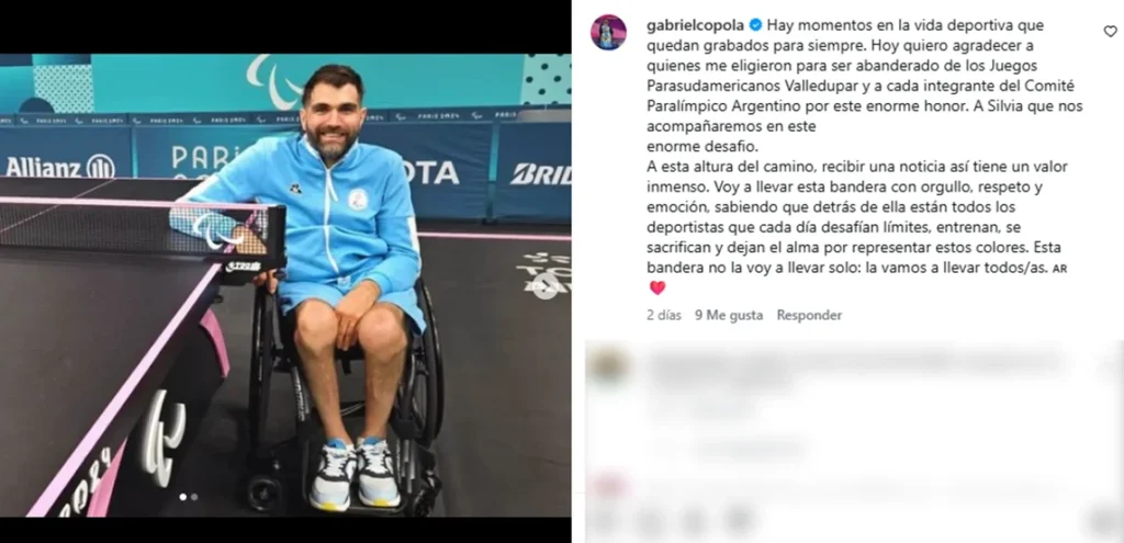 Gabriel Copola abanderado