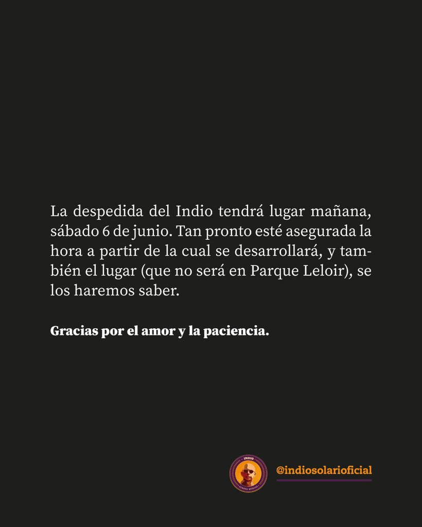 La muerte del Indio Solari