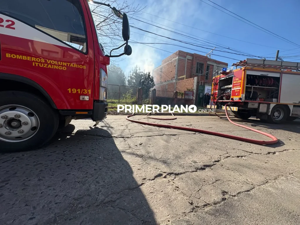 Incendio en casilla de Ituzaingó