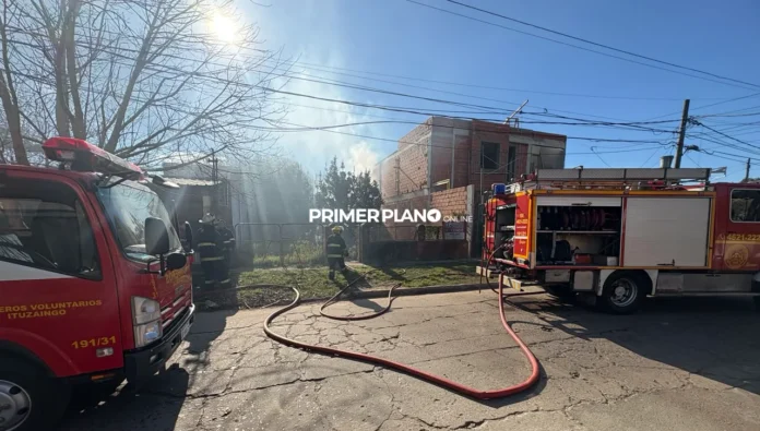 Incendio en casilla de Ituzaingó