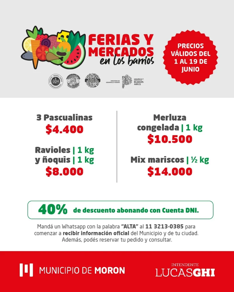 Ferias y Mercados Bonaerenses en Morón