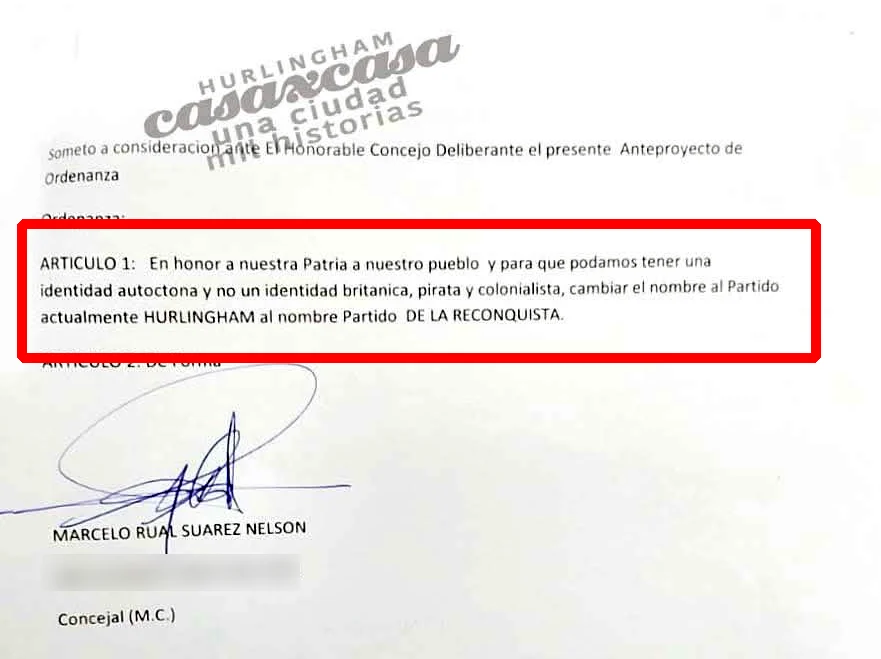 Quieren cambiarle el nombre a Hurlingham