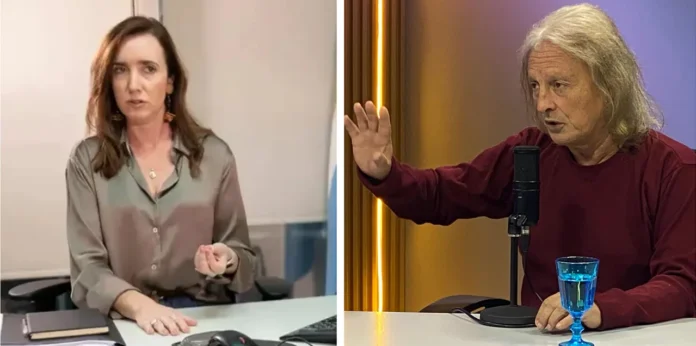 Encuentro entre Victoria Villarruel y Pollo Sobrero