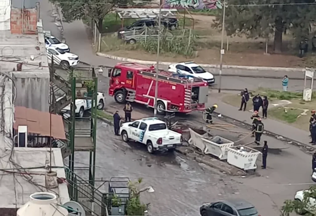 Cuerpo calcinado en Fuerte Apache