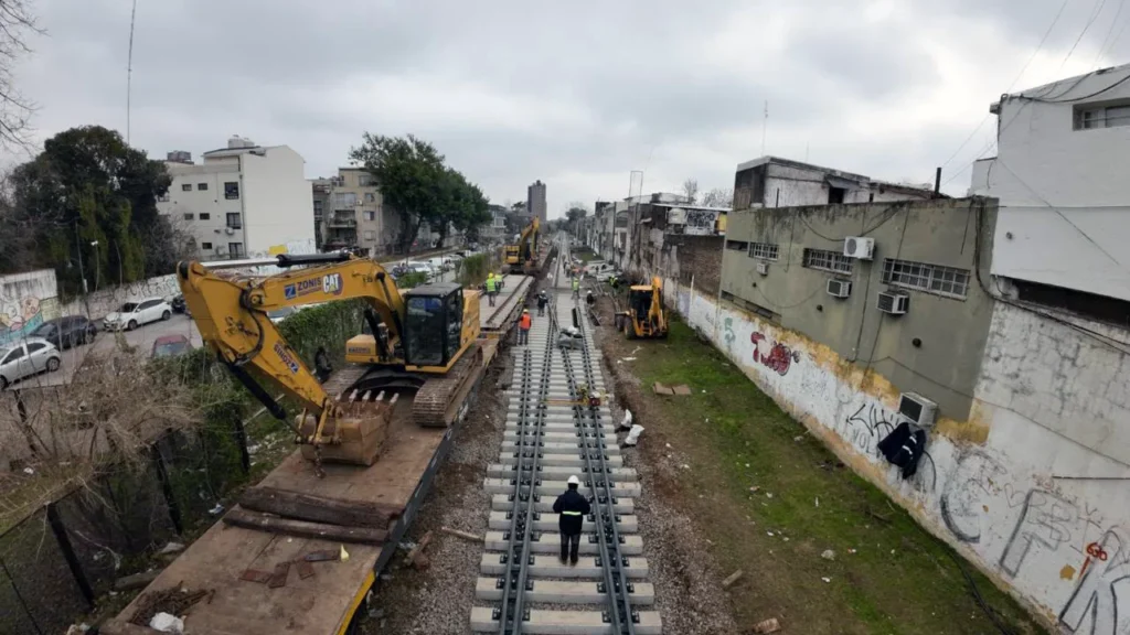 Volvió a circular en tren Sarmiento