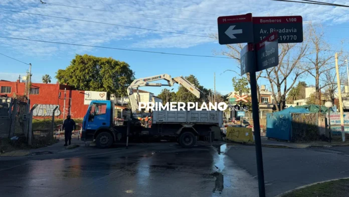Paso a nivel de Zapiola, en Castelar